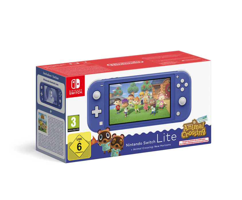 NINTENDO SWITCH CONSOLE LITE BLU ANIMAL CROSSING NEW HORIZONS IT