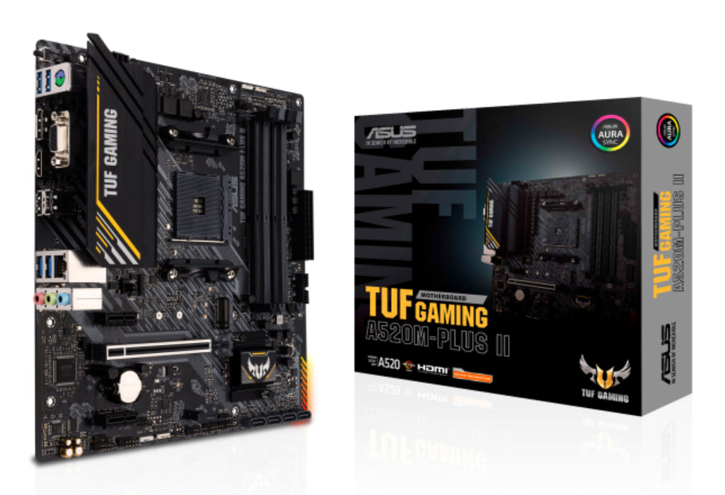 ASUS MB AM4 TUF GAMING A520M-PLUS2 4xDDR4 4xSATA RAID M.2 VGA/DVI/HDMI