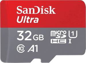 SanDisk Ultra MicroSD 32GB A1 C10 UHS-I SDHC 120MB/s + Ad.SD