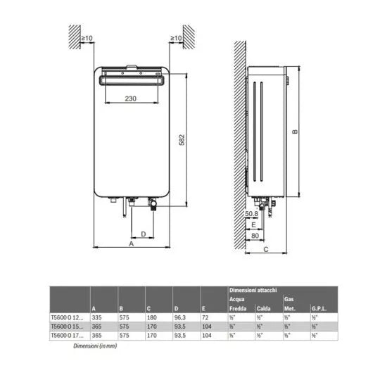 Scaldacqua Bosch Therm 5600 O Outdoor