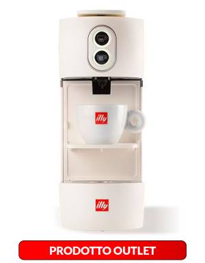 Illy Cnf Danneggiata Macchina da Caffe a Cialde 44mm Easy Bianca