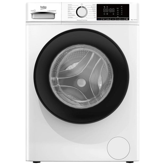 BEKO LAVATRICE 8KG INVERTER VAPORE A 1200GIRI BMX8126DB