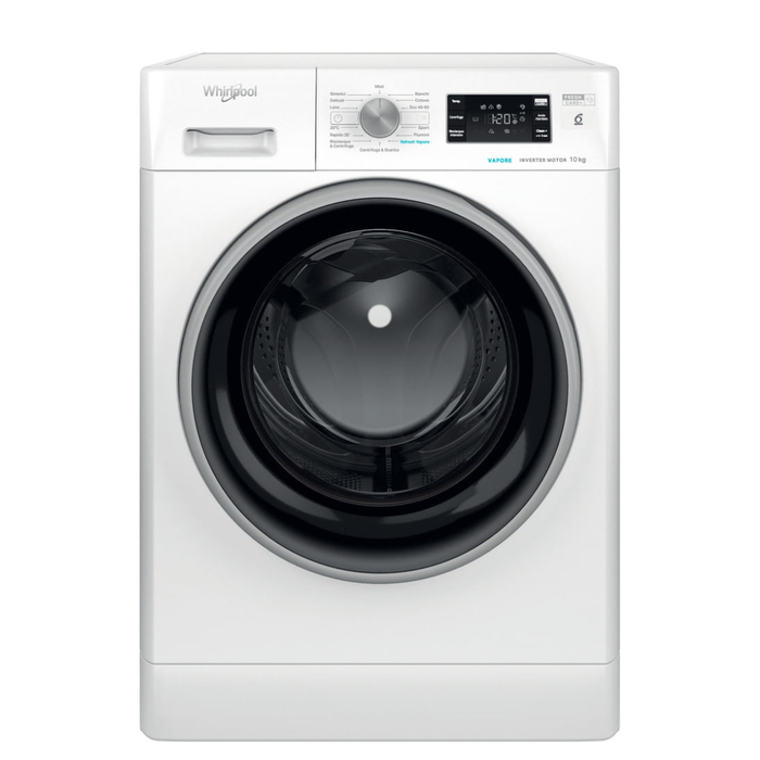 WHIRLPOOL LAVATRICE 10KG 6°SENSO INVERTER A-20% 1400G. FFB 1048 BSV IT