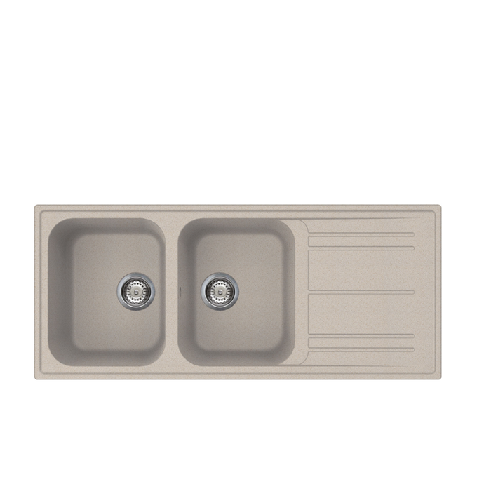 SMEG LAVELLO REVERSIBILE DUE VASCHE E GOCCIOLATOIO AVENA LZ116AV2