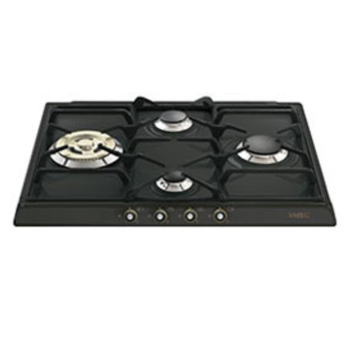SMEG PIANO COTTURA INCASSO GAS 4 ZONE 60CM ANTRACITE SR764AO