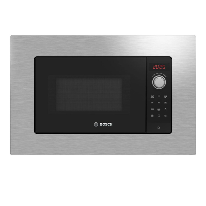 BOSCH FORNO MICROONDE INCASSO 20LT 800W GRILL ACCIAO INOX BEL623MS3