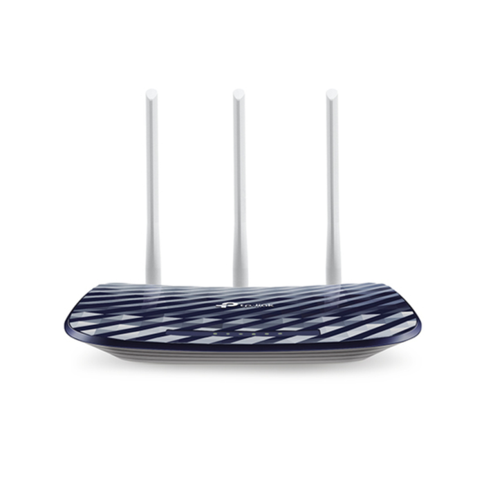 TPLINK ROUTER WIFI+SWITCH 4P DUALBAND 300+433MBPS 3ANT C20 AC750