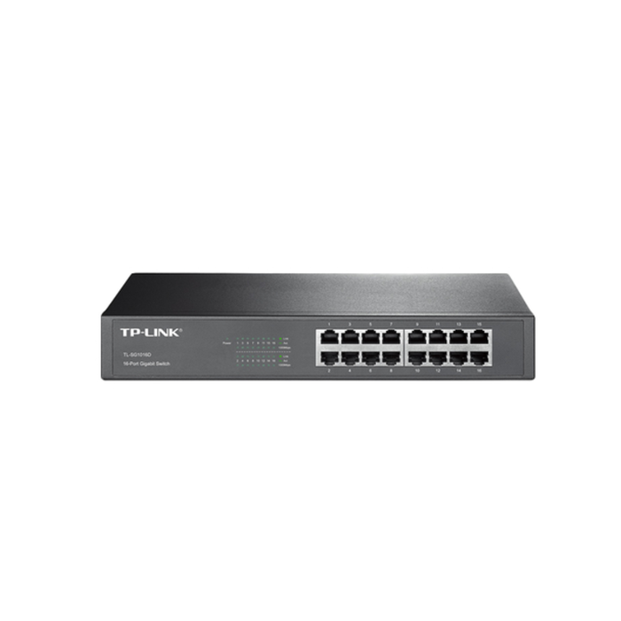 TPLINK HUB SWITCH 16 PORTE GIGABIT 10/100/1000 TL-SG1016D