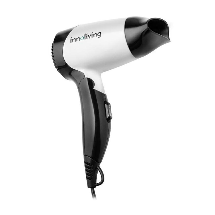 INNOLIVING ASCIUGACAPELLI VIAGGIO PIEGHEVOLE 1200W BIANCO/NERO INN-614