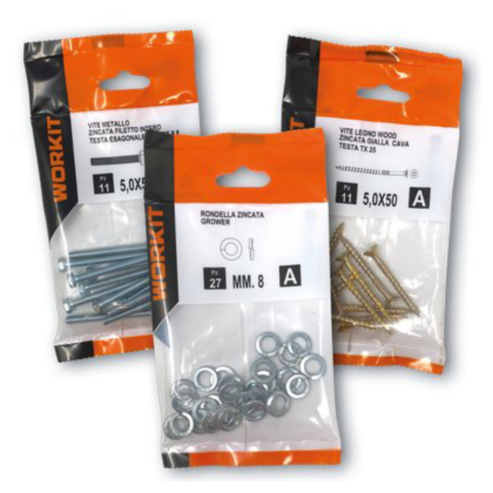 Workit kit vite truciolare tsp zincata gialla