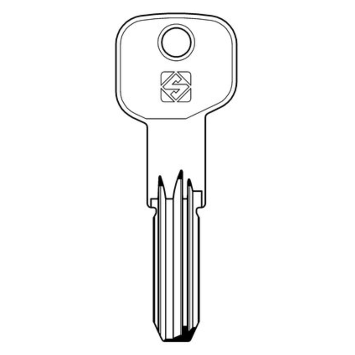 Chiave punzonata facchinetti ff28 silca