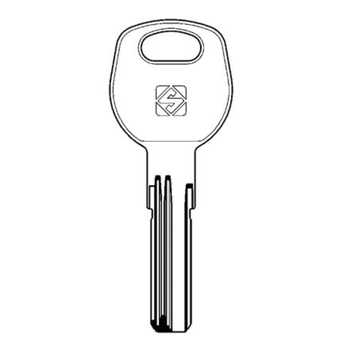 Chiave punzonata auno auo1r silca