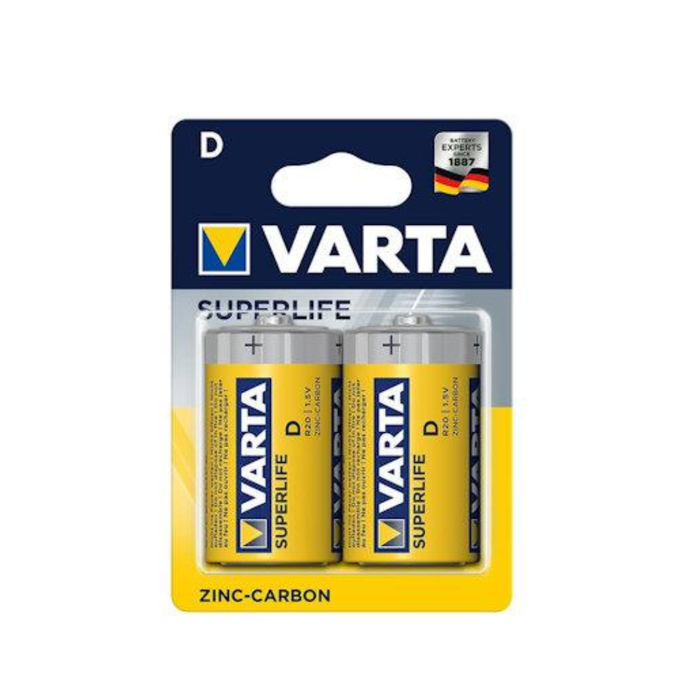 VARTA PILE TORCIA D SUPER HEAVYDUTY ZINCO 2PZ