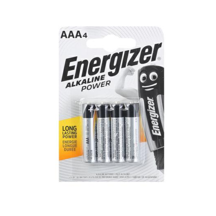 ENERGIZER PILE MINI STILO AAA POWER ALCALINE 4PZ