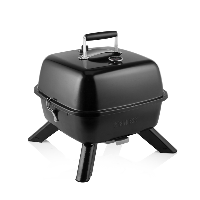 PRINCESS BARBECUE IBRIDO PORTATILE ELETTRICO/CARBONE 2000W NERO