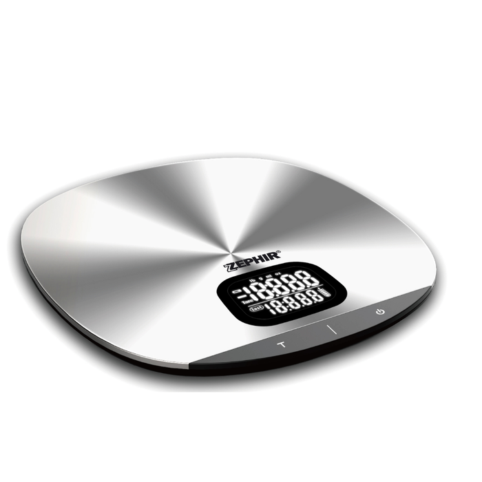 ZEPHIR BILANCIA DA CUCINA DIGITALE IN ACCIAIO ULTRASOTTILE 5KG ZHS521