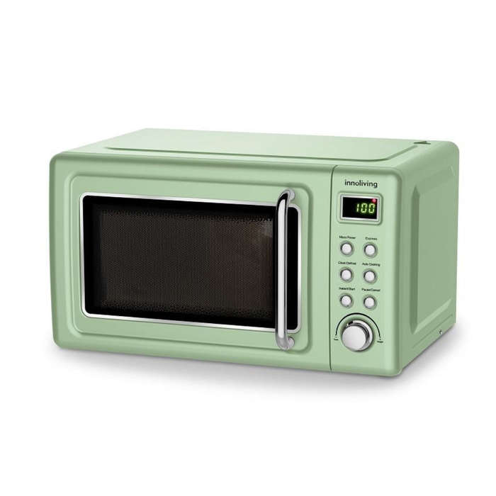INNOLIVING FORNO MICROONDE VINTAGE GRILL 20LT 800+700W VERDE INN-861G