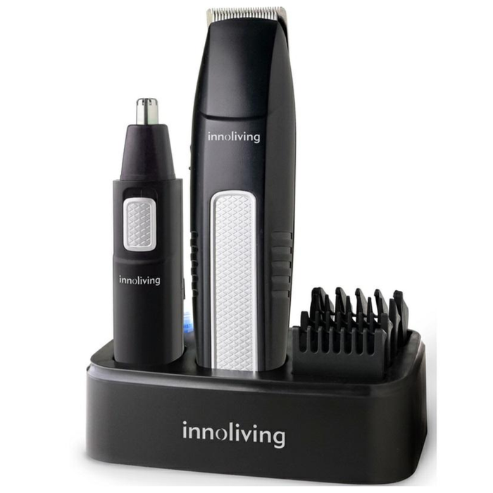 INNOLIVING KIT TAGLIACAPELLI/BARBA TRIMMER A BATTERIE AA INN-616