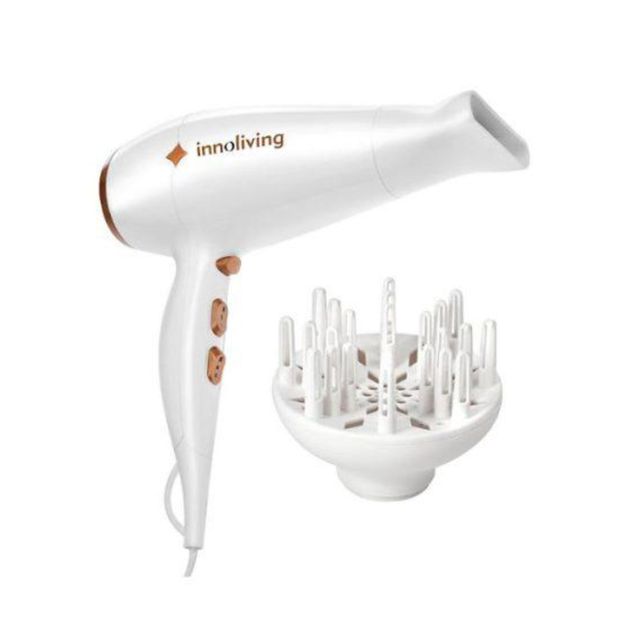 INNOLIVING ASCIUGACAPELLI PROFESSIONALE DIFFUSORE 1800W BIANCO INN-604