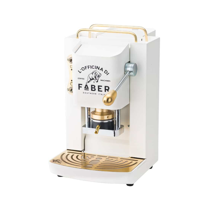 FABER MACCHINA DA CAFFE' A CIALDE PRO DELUXE PURE WHITE