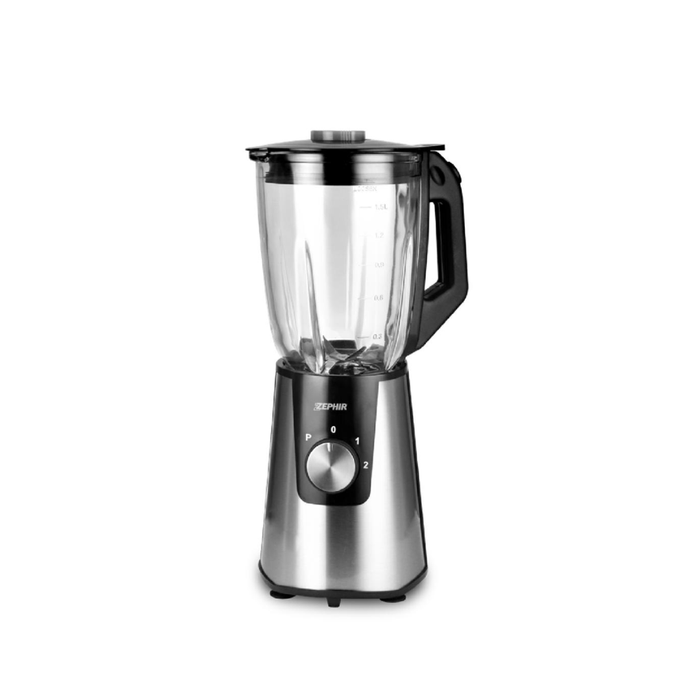 ZEPHIR FRULLATORE 1,5LT LAMA ACCIAIO 2VEL. 600W INOX/NERO ZHC488