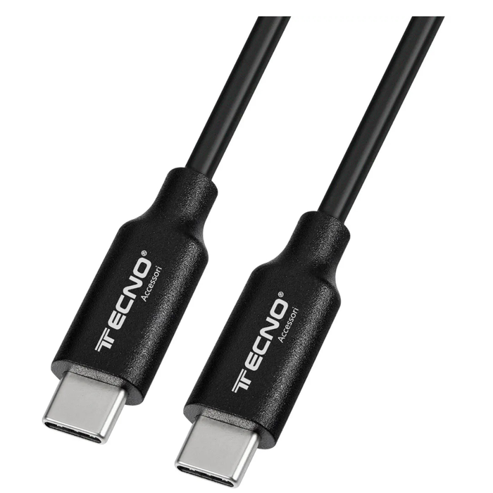 TECNO CAVO TYPE C DATI E CARICAVELOCE 1MT NERO TC-171
