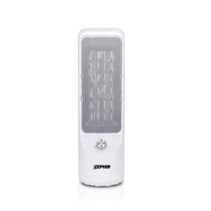 ZEPHIR STUFA A TORRETTA OSCILLANTE CERAMICA 1000/2000W BIANCO TW6000C