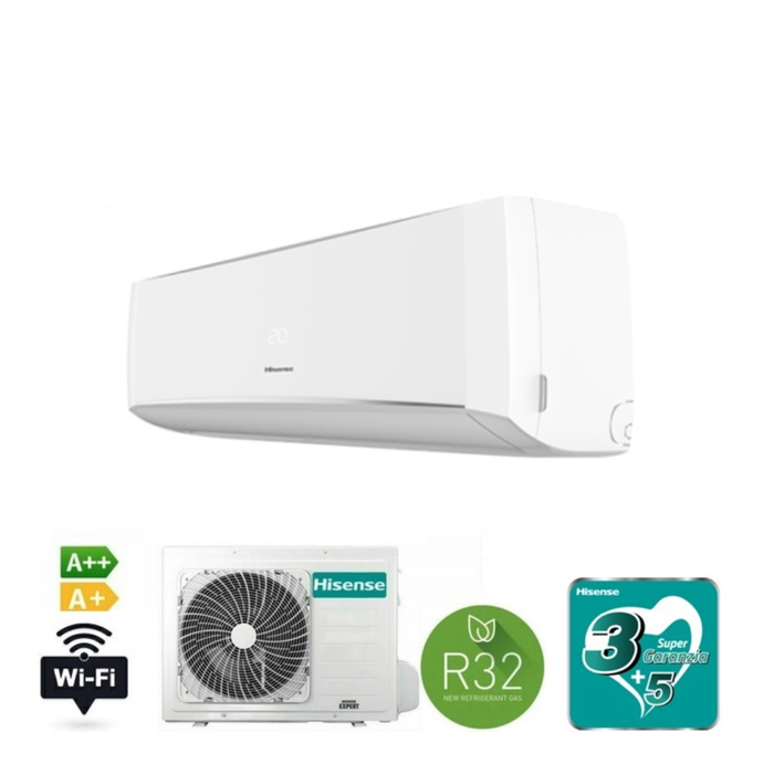 HISENSE CONDIZIONATORE 12000BTUA++/A+ HALO WIFI CBMR120RG/ATMR120RW