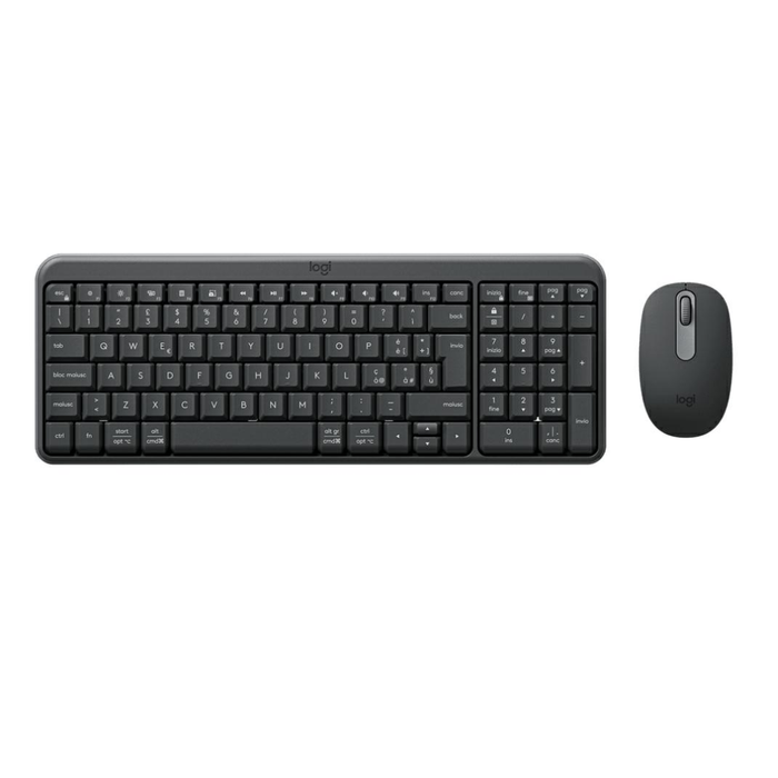 LOGITECH KIT TASTIERA+MOUSE WIRELESS USB NERO MK250 920-013534