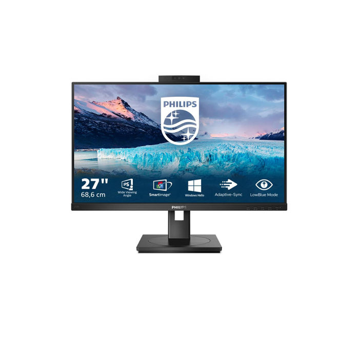 PHILIPS MONITOR 27" FHD MULTIMEDIALE HDMI/DP/DVI/VGA/USB WEBCAM 272S1MH
