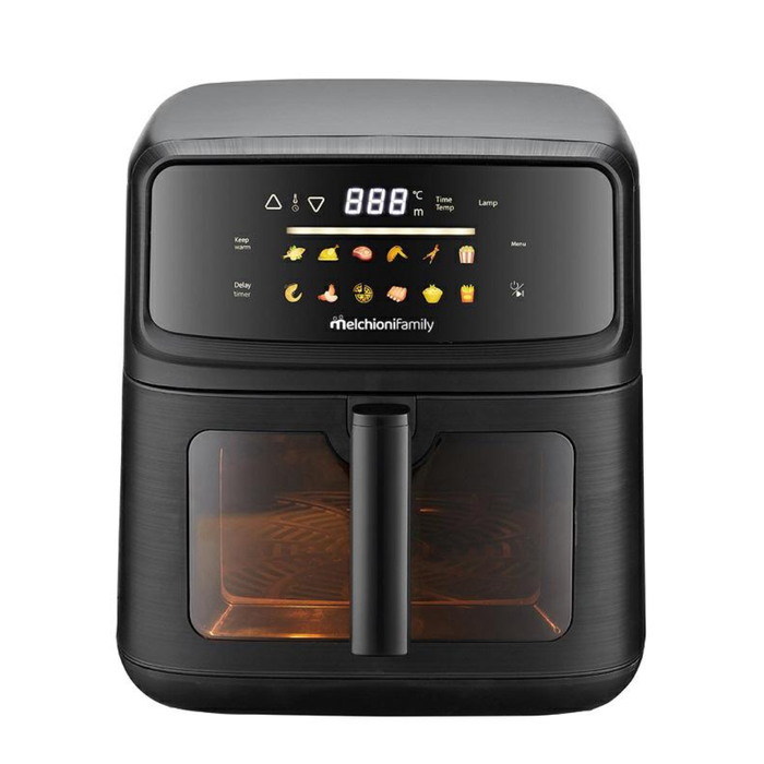 MELCHIONI FRIGGITRICE AD ARIA MARTINA 10LT 2100W DISPLAY COLORI NERO