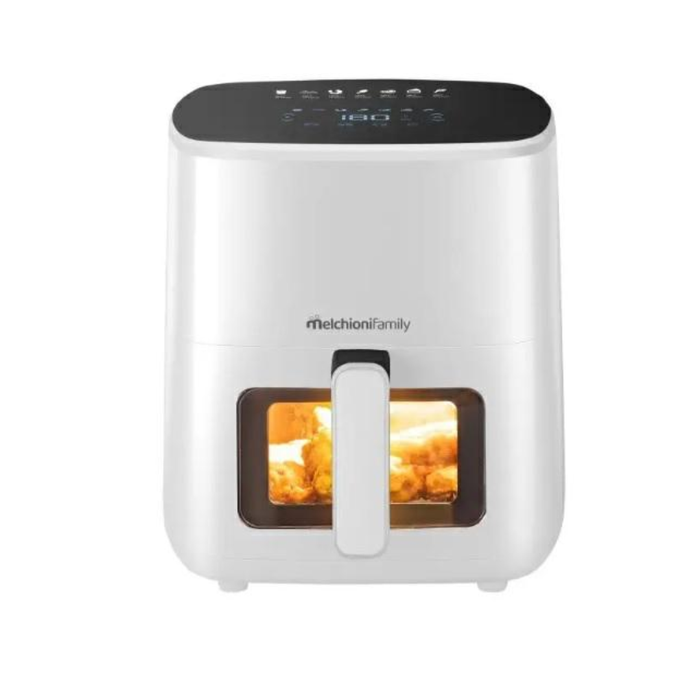 MELCHIONI FRIGGITRICE AD ARIA MARIANNA PLUS 5LT 1400W BIANCO CON OBLO'