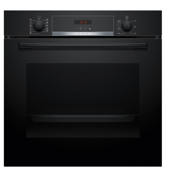 BOSCH FORNO INCASSO VENTILATO PIROLITICO 60CM NERO HBA574BB3