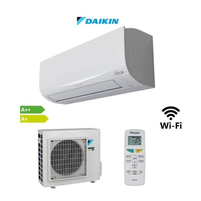 DAIKIN CONDIZIONATORE 18000BTU WIFI SIESTA A++/A+ R32 ATXF50F/ARXF50F