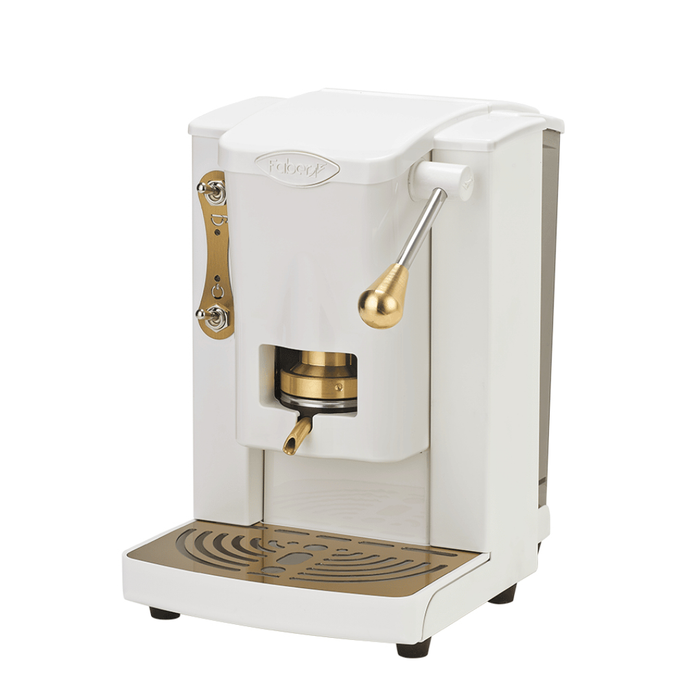 FABER MACCHINA DA CAFFE' A CIALDE PICCOLA SLOT BRASS EDIT. TOTAL WHITE