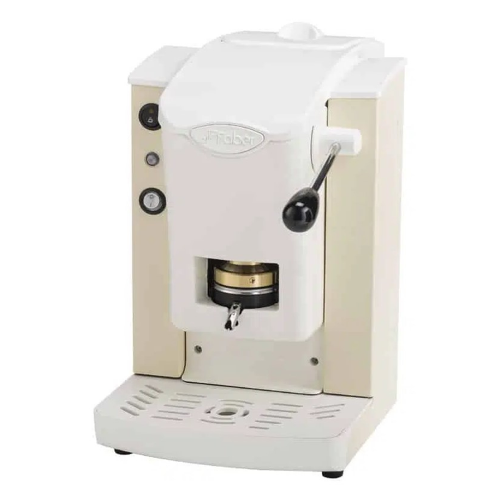 FABER MACCHINA DA CAFFE' A CIALDE SLOT BASIC OTTONE SABBIA/BIANCO