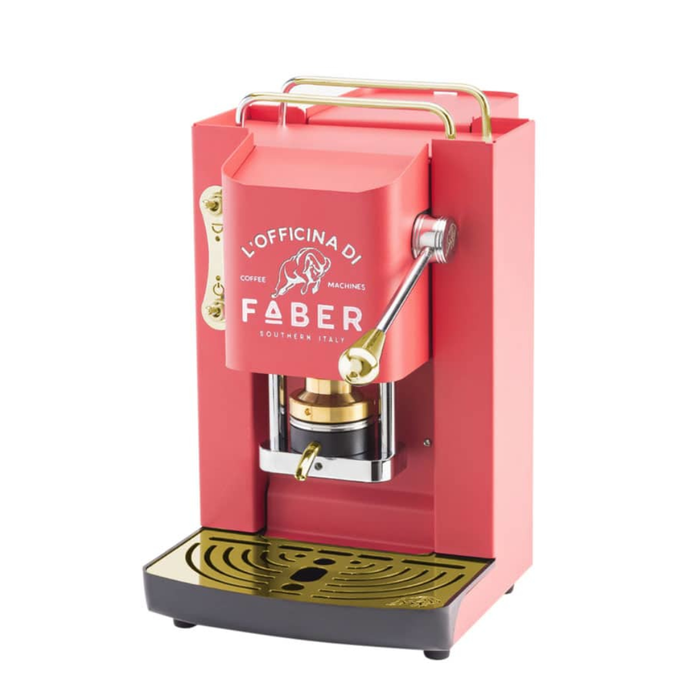 FABER MACCHINA DA CAFFE' A CIALDE PRO DELUXE CHERRY RED