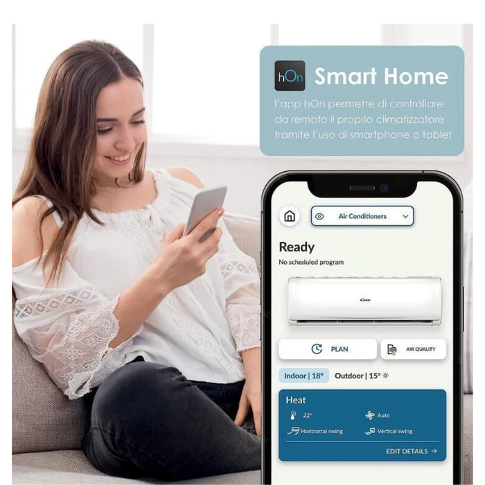 CANDY CONDIZIONATORE 12000BTU A++/A+ BREZZA WIFI CY-12BRIN