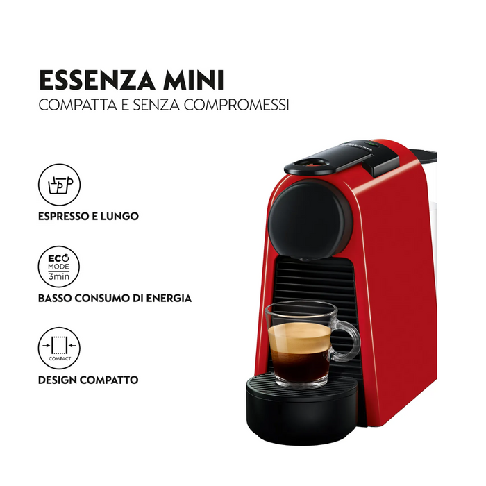 DeLonghi M.d.C. Nespresso Essenza Mini EN85.R Rossa
