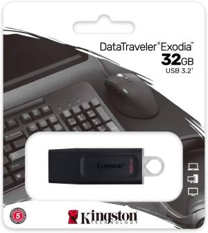 Kingston Pendrive USB-A 3.2 32GB DTX/32GB Nero/Bianco