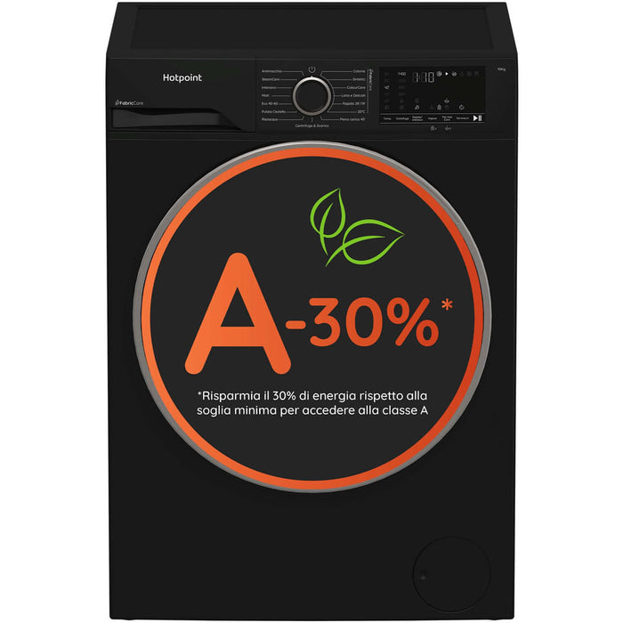 HOTPOINT LAVATRICE 10KG INVER/VAP A-30% 1400GIRI BLACK HB 103B CARE IT